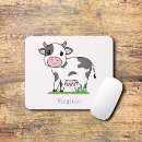 Search for cartoon cow mouse mats Kawaii