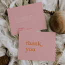 Search for pink and orange thank you cards For her