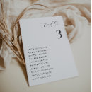 Search for simple wedding seating charts Black and white