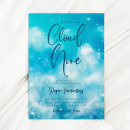 Search for cloud baby boy shower invitations Watercolor
