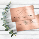 Search for rose gold foil business cards Brushed metal
