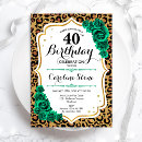 Search for animal 40th birthday invitations Womans