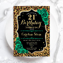 Search for leopard print 21st birthday invitations For her