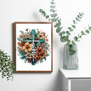 Search for cross flowers posters Christian