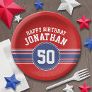 Search for red and blue paper plates Boys