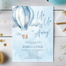 Search for up away baby shower invitations Hot air balloon