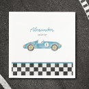 Search for race car napkins Blue