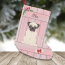 Search for pug christmas decor Holly