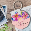 Search for floral pink key rings Bridesmaid