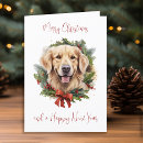 Search for golden retriever christmas cards Pet
