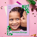 Search for lavender christmas cards Holly