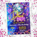 Search for neon dance party invitations Colourful