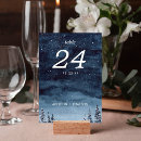 Search for winter wedding table cards Navy