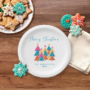 Search for christmas tree paper plates Colourful