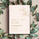 Search for gold floral save the dates Simple