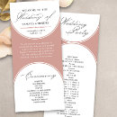 Search for rose gold wedding programs Calligraphy