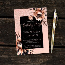 Search for black metal invitations Rose gold