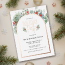 Search for gold foil christmas invitations Botanical