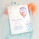 Search for rainbow balloons invitations Purple