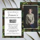 Search for camouflage birthday invitations Simple