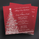 Search for red and silver wedding invitations Winter