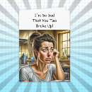 Search for break up cards Sarcasm