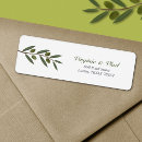 Search for olive branch return address labels Watercolor