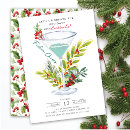 Search for martini christmas invitations Jingle and mingle