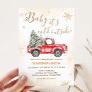 Search for red truck baby shower invitations Winter