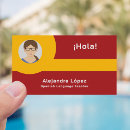 Search for spanish teacher business cards School