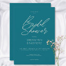 Search for teal bridal shower invitations Classic