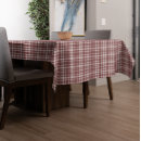 Search for burgundy tablecloths Plaid