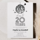 Search for silver wedding anniversary invitations Minimal minimalist
