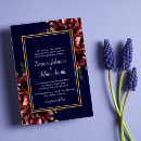 Search for burgundy and navy blue wedding invitations Red