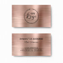 Search for faux rose gold foil business cards Logo