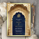 Search for navy and gold wedding invitations Qr code