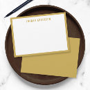 Search for gold border note cards Simple