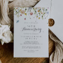 Search for elegant flower 25th anniversary invitations For her