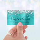 Search for blue and silver business cards For her