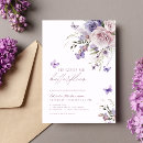 Search for purple butterfly bridal shower invitations Modern
