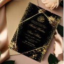 Search for luxury black and gold invitations Elegant