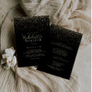 Search for gold glitter hen party invitations Black