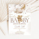 Search for baby on the way invitations Teddy bear
