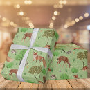 Search for woodland animals wrapping paper Pattern