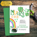 Search for horseshoe birthday invitations Shamrock