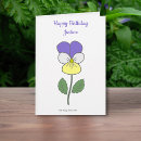 Search for viola cards Birth flower