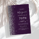 Search for purple and silver invitations Trendy