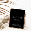 Search for in loving memory wedding signs Simple