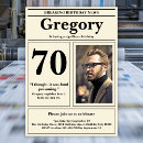 Search for funny 70th birthday invitations Typography