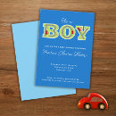 Search for car baby shower invitations Blue